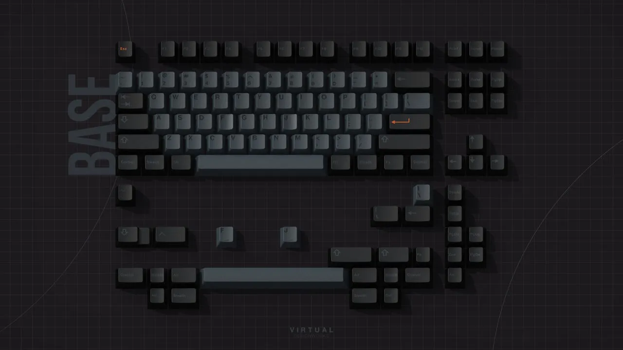 GMK Stealth base kit render