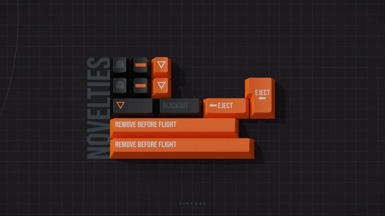 GMK Stealth novelties kit render