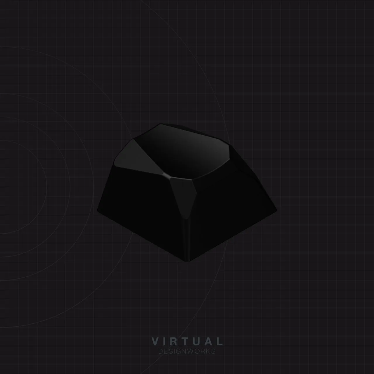 GMK Stealth RAMA artisan keycap render