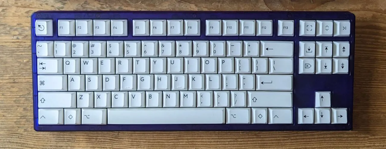 Tiger 80 Lite PBTfans Black-on-White