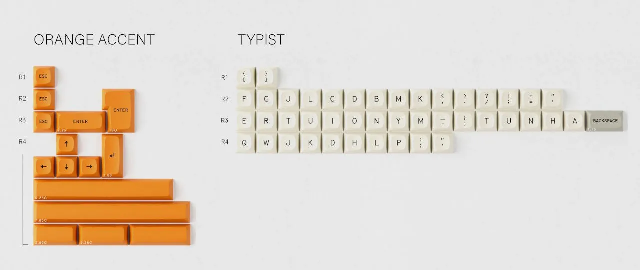 GMK MTNU Beige child kit renders
