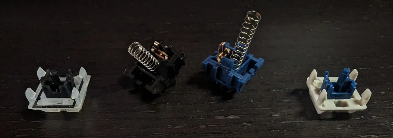 Spring swap between Cherry Nixies and HMX Xinhais