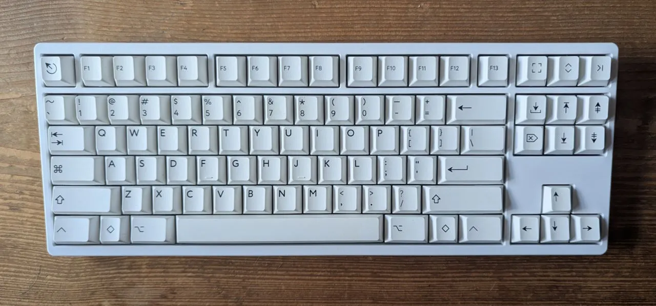 Tiger 80 Lite PBTfans Black-on-White